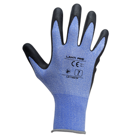 Latex handschoenen zwart en blauw, 10 Lahti Pro L211610K