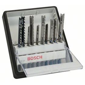 10-delige Robust Line decoupeerzaagbladenset Wood and Metal T-schacht Bosch 2607010542