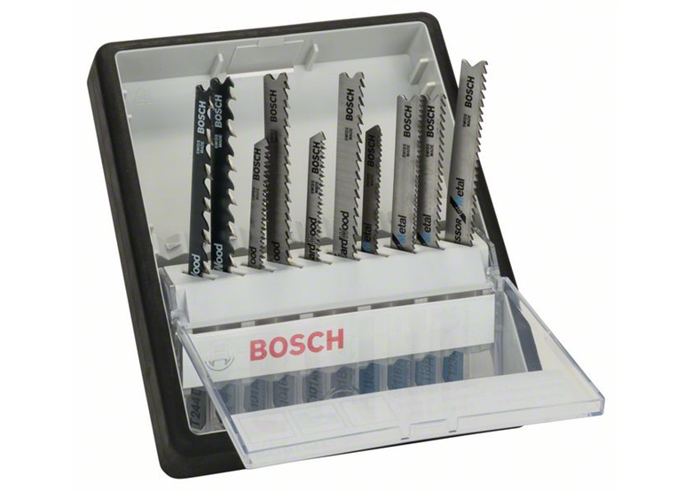 10-delige Robust Line decoupeerzaagbladenset Wood and Metal T-schacht Bosch 2607010542