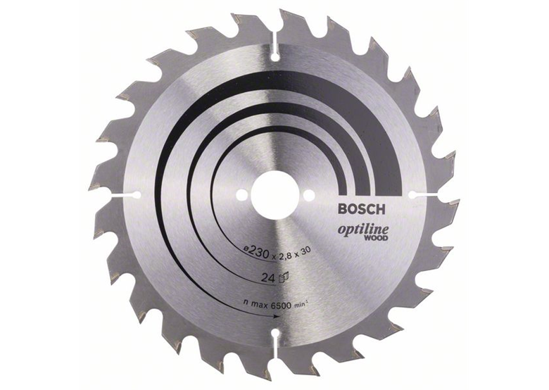 Cirkelzaagblad Optiline Wood 230x30mm T24 Bosch 2608640627
