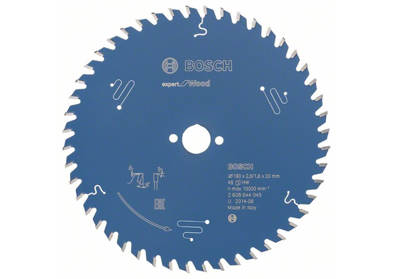Cirkelzaagblad Expert for Wood 190x20mm T48 Bosch 2608644045