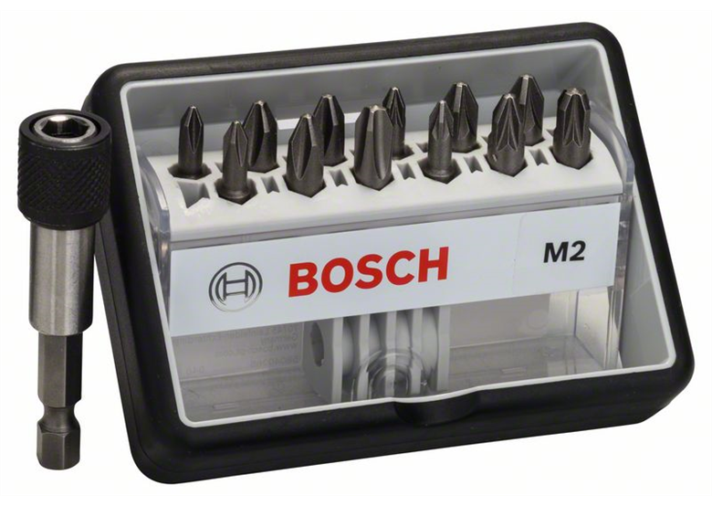 12+1-delige Robust Line bitset M Max Grip Bosch Robust Line M Extra Hart