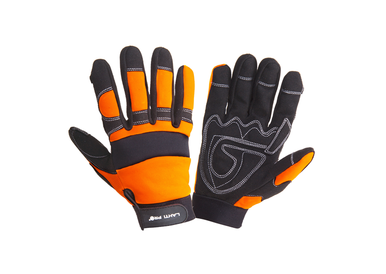 Werkhandschoenen zwart - oranje, 8 Lahti Pro L280508K