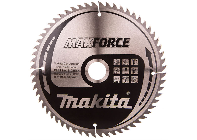 Zaagblad MAKFORCE CSXF23060G 230x30mm T60 Makita B-08567