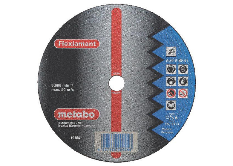 Flexiamant A 30-R 230×3,0×22,2mm Staal, TF 41 Metabo 616127000