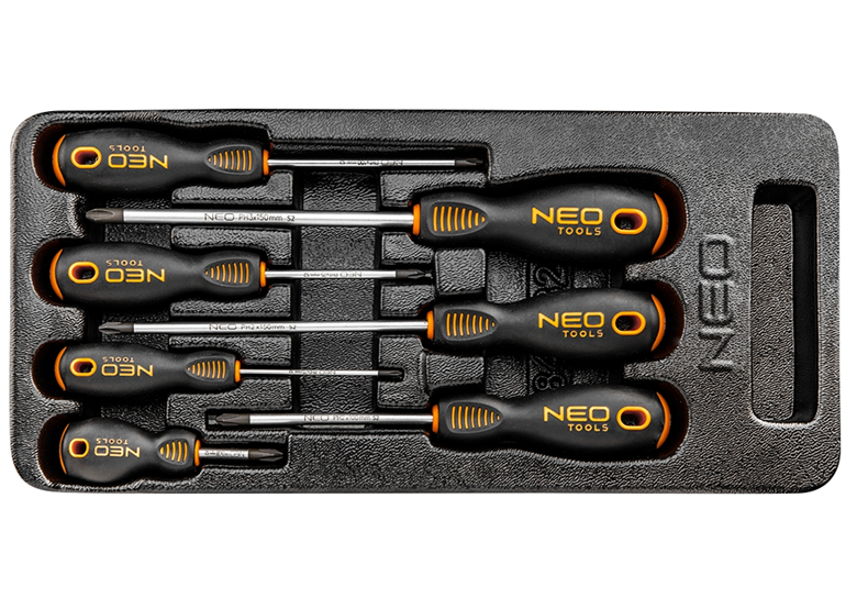 Inlay voor gereedschapkast met schroevendraaiers Neo 84-232