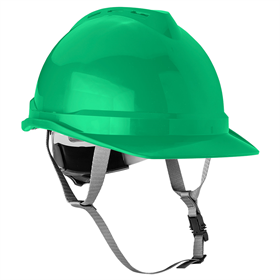 Industriële veiligheidshelm met kinband, groen Neo 97-223