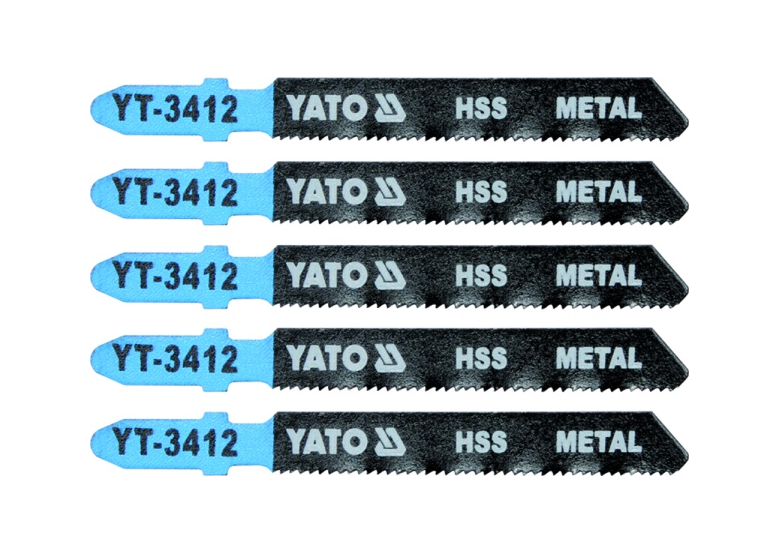Zaagblad voor decoupeerzaag, metaal type t 21tpi, 5 stk Yato YT-3412