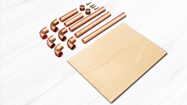 Klemkoppeling rechte afsluitkraan 2 x klem messing toepassing voor koperen buizen 15 x 15 mm