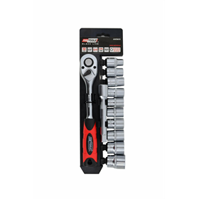 Set dopsleutels 1/2" met ratel, 12 elementen Awtools AW39013