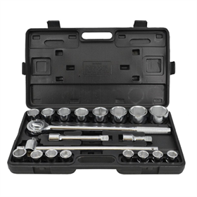 Set 3/4" dopsleutels met ratel, 21 elementen Awtools AW39021