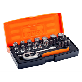 Doppen- en bitset 1/4”, 25 stuks Bahco SL25