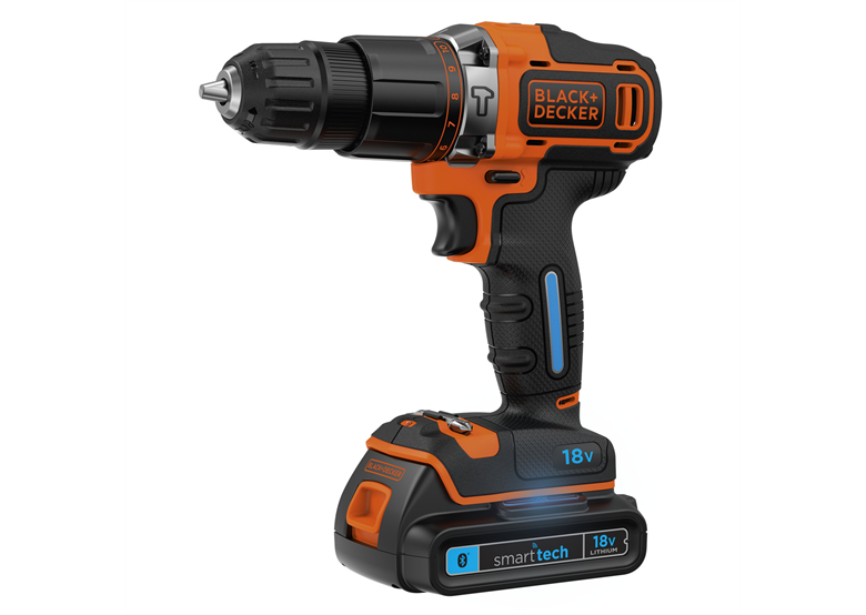Boor-schroefmachine BlackDecker Smart Tech BDCHD18KST
