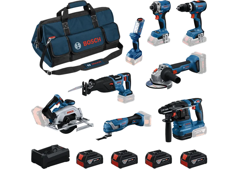 Gereedschap Set 18V Bosch 0615V00061 4x5.0Ah
