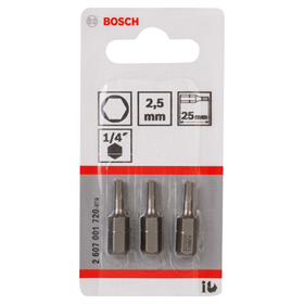 Bit Extra Hart HEX 2,5 Bosch 2607001720