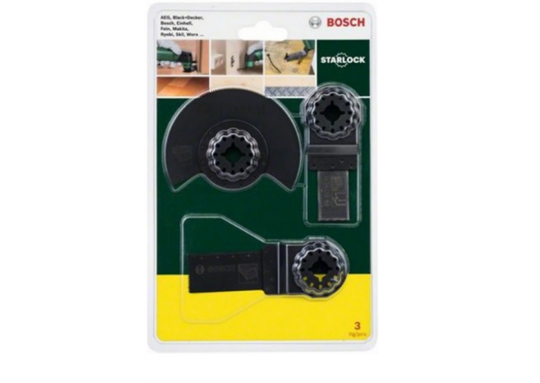 3-delige Starlock starterset "Hout" voor multifunctionele machines Bosch 2607017323