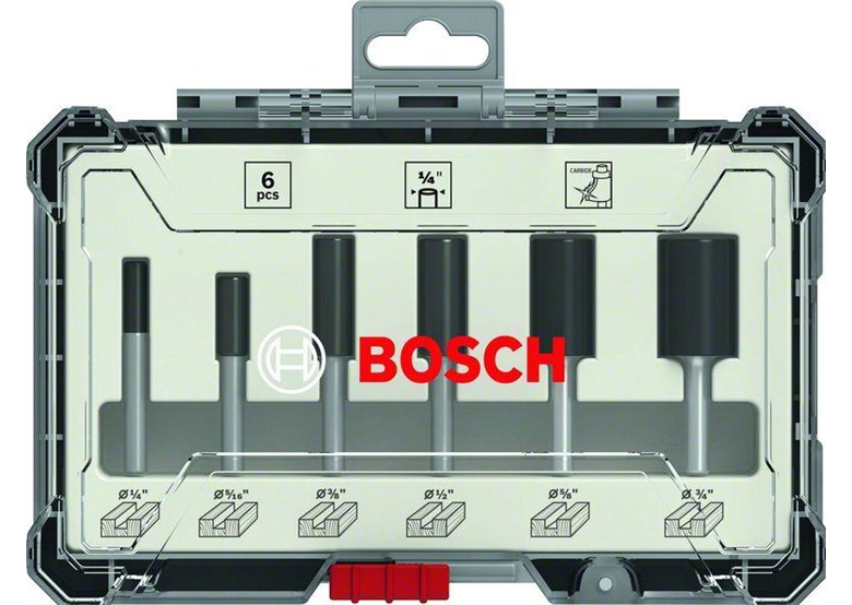 Frezen met rechte schacht 1/4" 6st. Bosch 2607017467