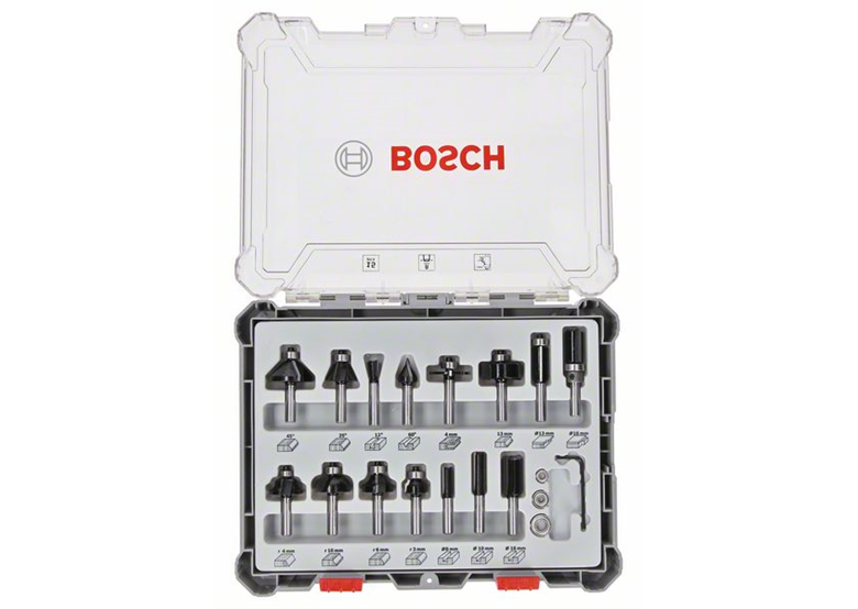 Frezenset 8mm 15-delig Bosch 2607017472