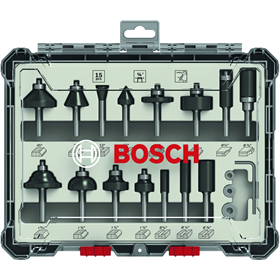 Frezen met schacht 1/4" 15st. Bosch 2607017473