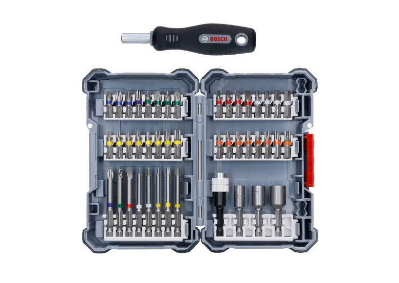 Bitset en schroevendraaier 44-delig Bosch 2607017692