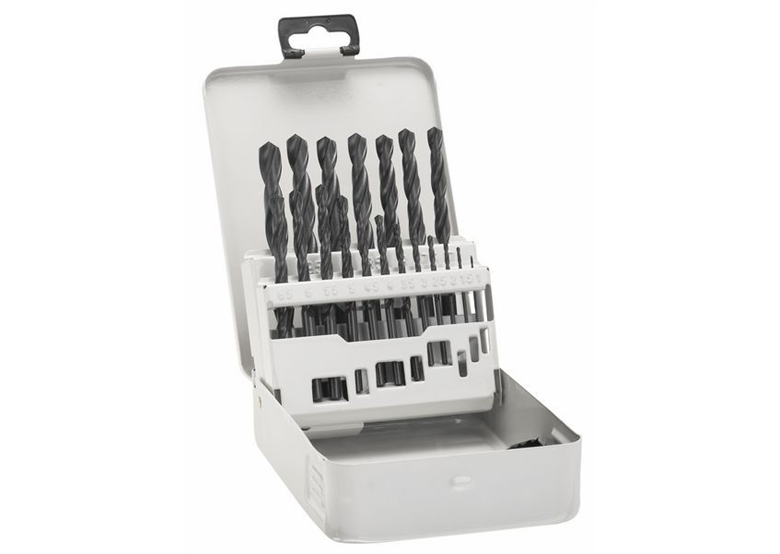 19-delige metaalborenset HSS-G in metalen cassette, DIN 338, 135° Bosch 2607018726