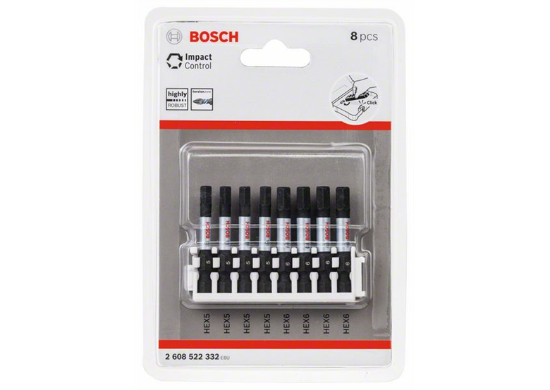 8- delige schroefbitset Impact Control Bosch 2608522332