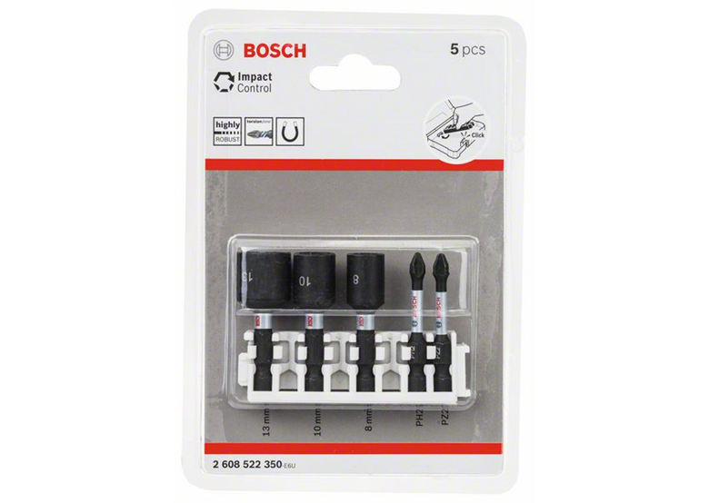 5- delige  schroefbitset   Impact Control Bosch 2608522350