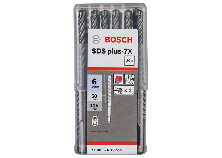 Boor SDS Plus-7X 6x50x115mm 30st. Bosch 2608576192