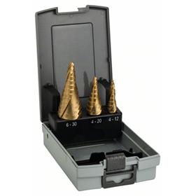 3- delige   set   trappenboren  HSS-TiN Bosch 2608587432