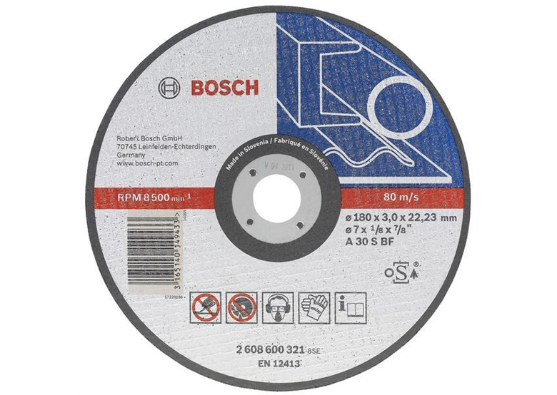 Doorslijpschijf recht Expert for Metal 180 mm Bosch 2608600321