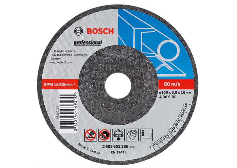 Afbraamschijf  gebogen , voor metaal A 30 T BF, 150 mm, 22,23 mm, 6 mm Bosch 2608600389