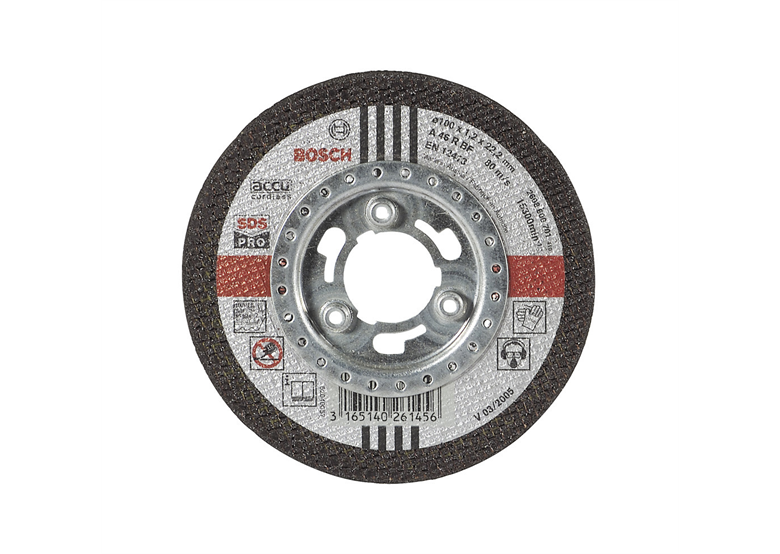 Doorslijpschijf recht Inox - SDS-pro Bosch 2608600701