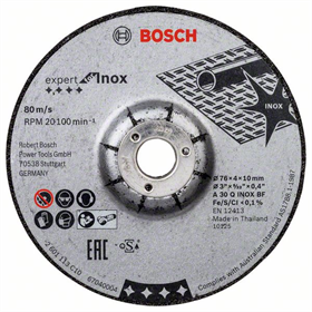 Afbraamschijf Expert for INOX, 2st. 76x4x10mm Bosch 2608601705