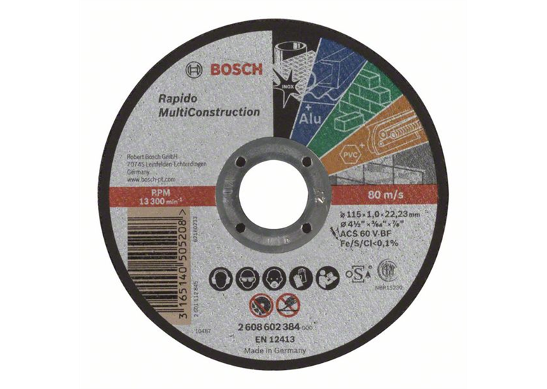 Doorslijpschijf recht Rapido Multi Construction Bosch 2608602384