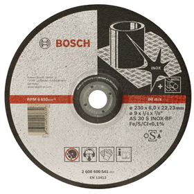 Afbraamschijf gebogen Expert for Inox BF, 125 mm, 22,23 mm, 6,0 mm Bosch 2608602488