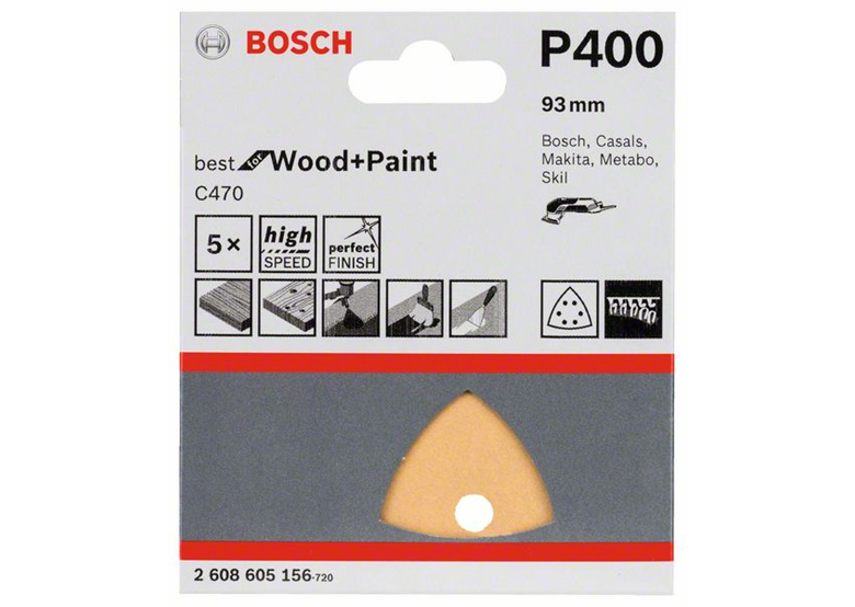 Schuurpapier C470, verpakking  5  st. Bosch 2608605156