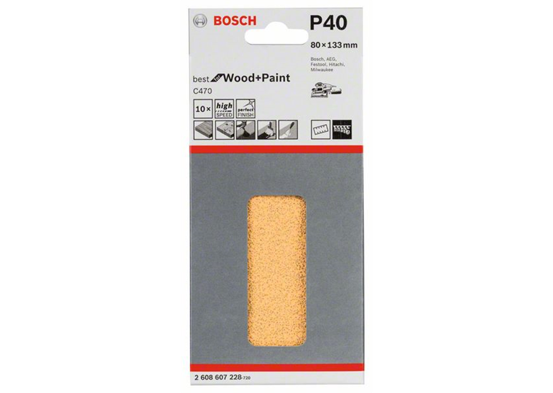 Schuurpapier C470, verpakking  10  st. Bosch 2608607228
