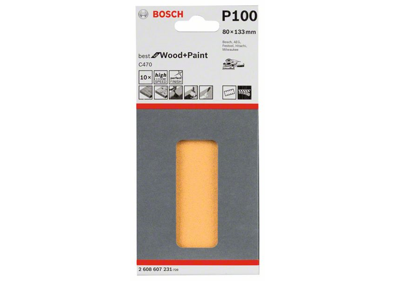 Schuurpapier C470, verpakking  10  st. Bosch 2608607231