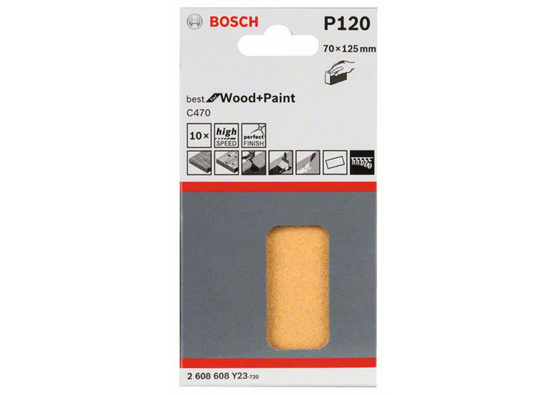 Schuurpapier C470, verpakking  10  st. Bosch 2608608Y23