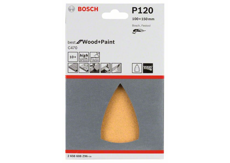 Schuurpapier C470, verpakking  10  st. Bosch 2608608Z96