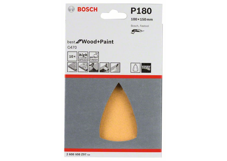 Schuurpapier C470, verpakking  10  st. Bosch 2608608Z97