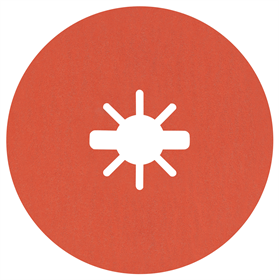 Fiberschuurschijf X-Lock  125mm K120 25st. Bosch 2608621827