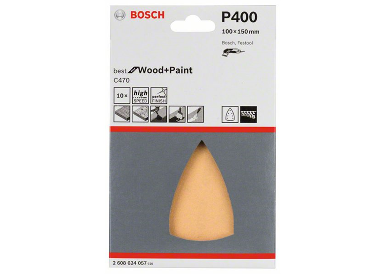 Schuurpapier C470, verpakking  10  st. Bosch 2608624057