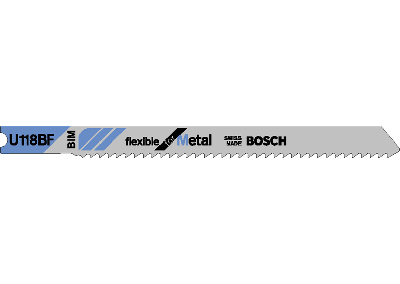 Decoupeerzaagblad  U 118 BF Flexible for metaal Bosch 2608634695