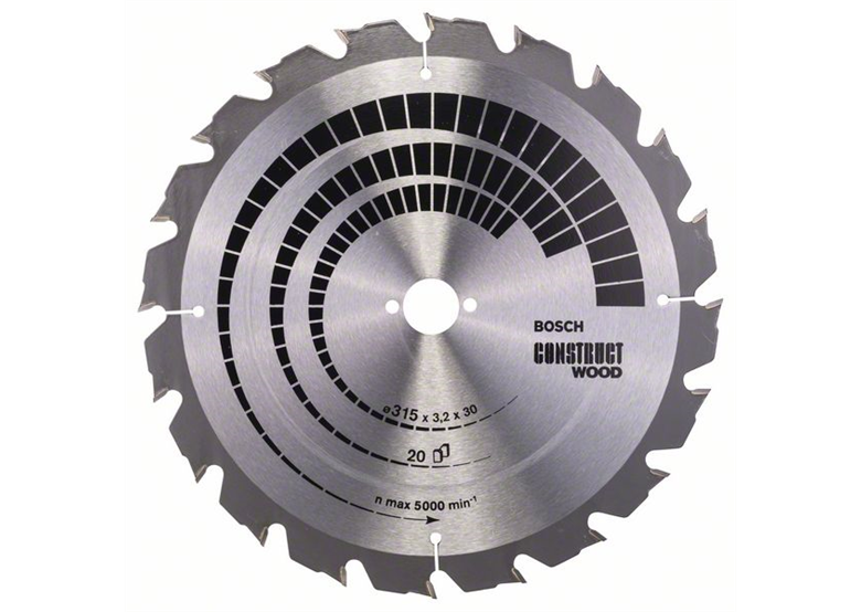 Cirkelzaagblad Construct Wood 315x30mm T20 Bosch 2608640691