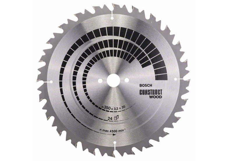 Cirkelzaagblad Construct Wood 350x30mm T24 Bosch 2608640702