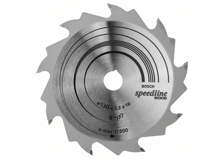 Cirkelzaagblad Speedline Wood 130x16mm T9 Bosch 2608640774