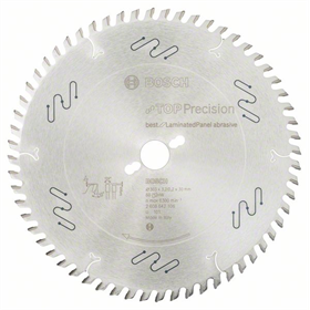 Cirkelzaagblad Top Precision Best for Laminated Panel Abrasive 303x30mm T60 Bosch 2608642106
