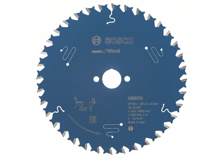 Cirkelzaagblad Expert for Wood 160x20mm T36 Bosch 2608644014