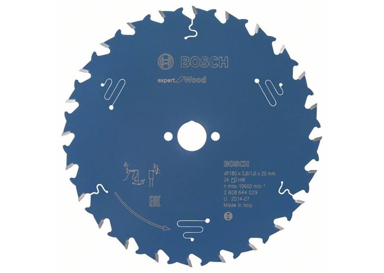 Cirkelzaagblad Expert for Wood 180x20mm T24 Bosch 2608644029